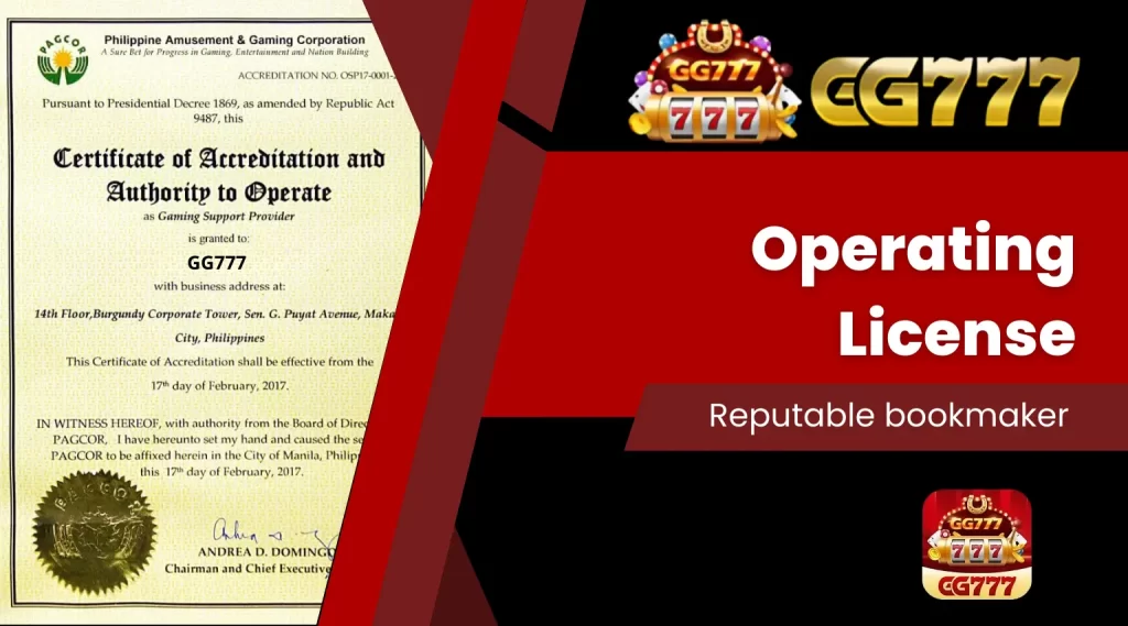 Operating License GG777